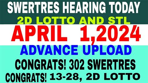 Swertres hearing today (April 1, 2024) .